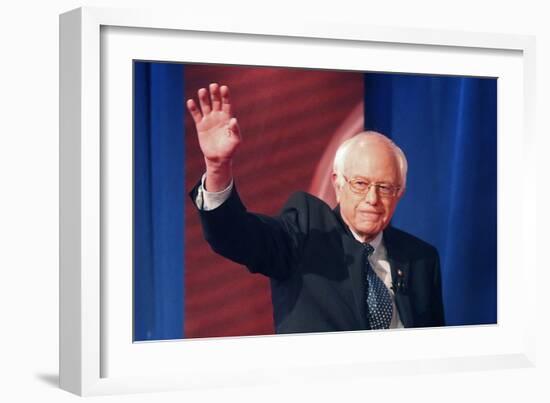 DEM 2016 Clinton Sanders-Gerald Herbert-Framed Photographic Print