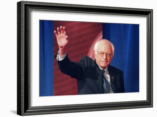 DEM 2016 Clinton Sanders-Gerald Herbert-Framed Photographic Print