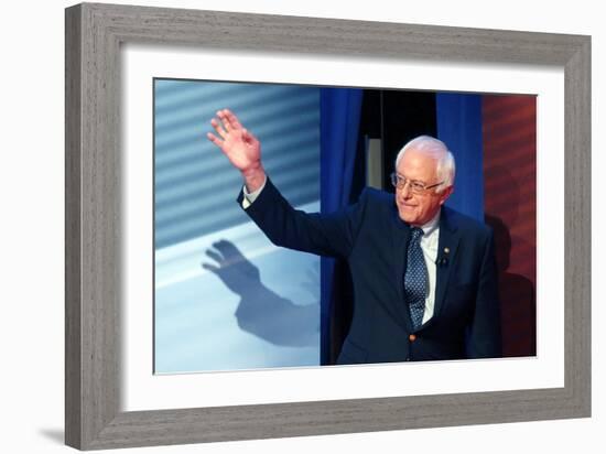 DEM 2016 Clinton Sanders-Gerald Herbert-Framed Photographic Print