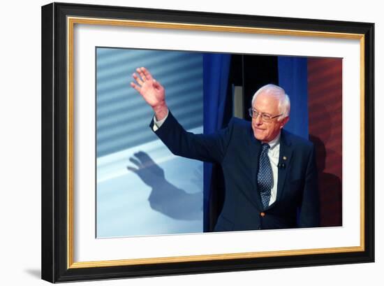 DEM 2016 Clinton Sanders-Gerald Herbert-Framed Photographic Print