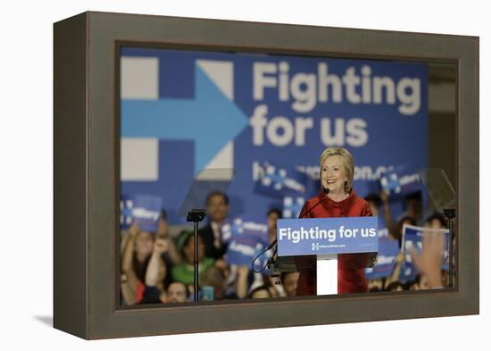 DEM 2016 Clinton-Pat Sullivan-Framed Premier Image Canvas