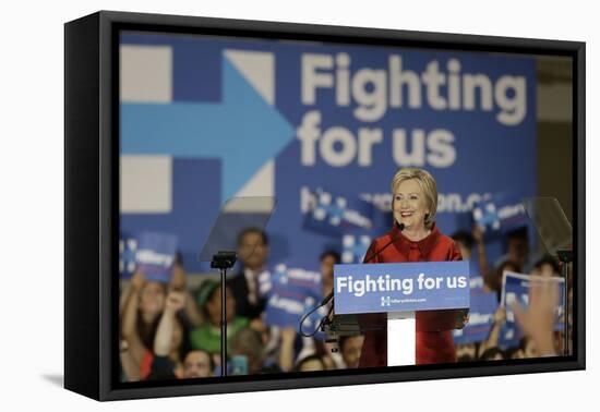 DEM 2016 Clinton-Pat Sullivan-Framed Premier Image Canvas