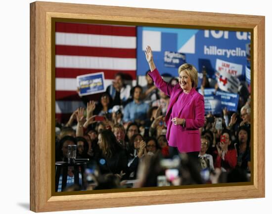 DEM 2016 Clinton-John Locher-Framed Premier Image Canvas