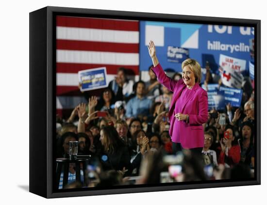 DEM 2016 Clinton-John Locher-Framed Premier Image Canvas