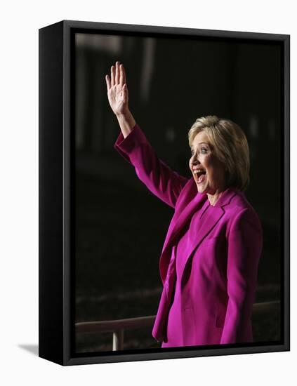 DEM 2016 Clinton-John Locher-Framed Premier Image Canvas