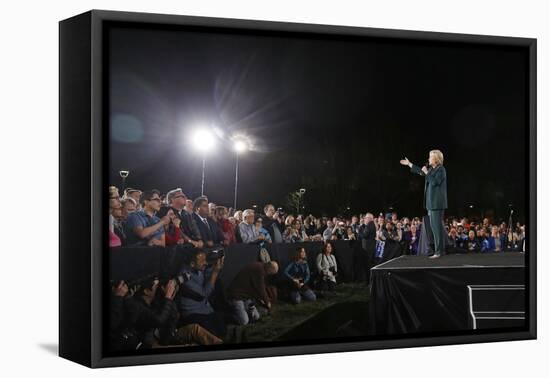 DEM 2016 Clinton-John Locher-Framed Premier Image Canvas