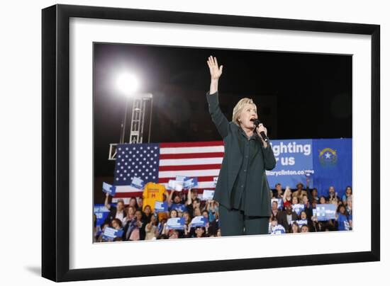 DEM 2016 Clinton-John Locher-Framed Photographic Print