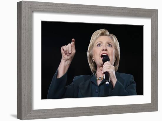 DEM 2016 Clinton-John Locher-Framed Photographic Print