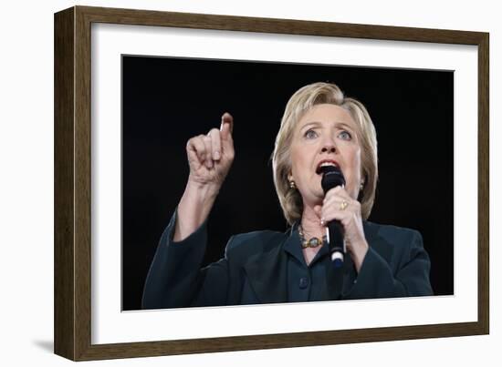 DEM 2016 Clinton-John Locher-Framed Photographic Print