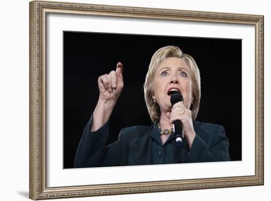 DEM 2016 Clinton-John Locher-Framed Photographic Print