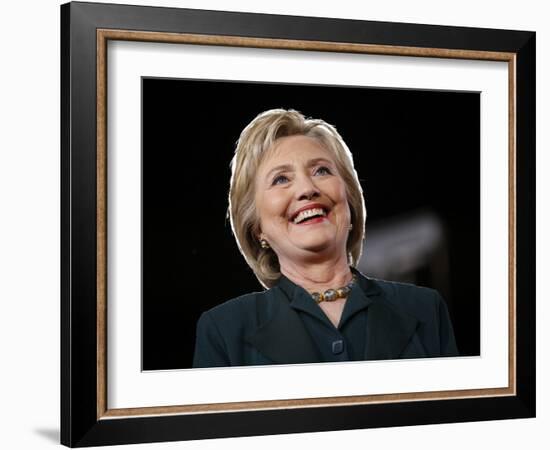 DEM 2016 Clinton-John Locher-Framed Photographic Print