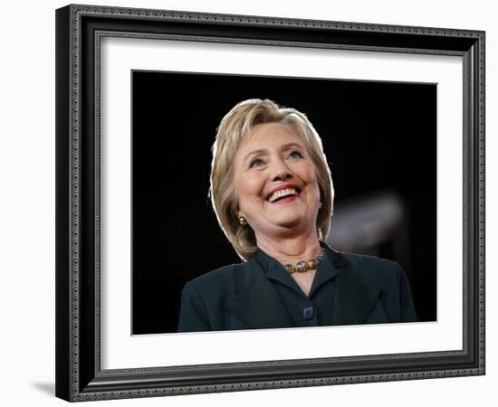 DEM 2016 Clinton-John Locher-Framed Photographic Print