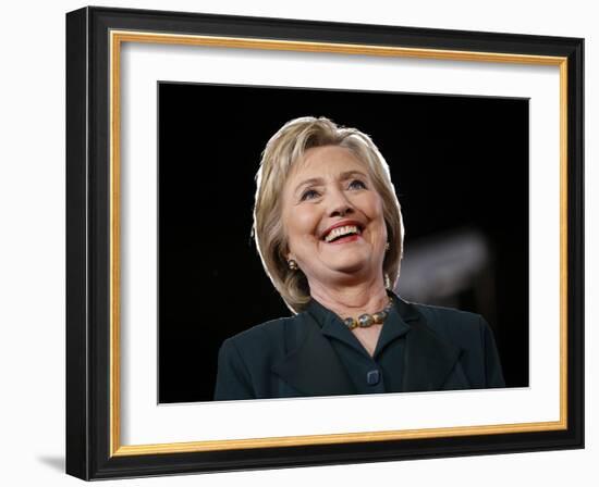 DEM 2016 Clinton-John Locher-Framed Photographic Print