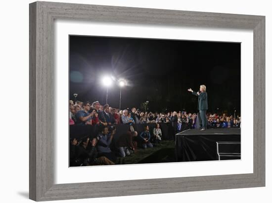 DEM 2016 Clinton-John Locher-Framed Photographic Print