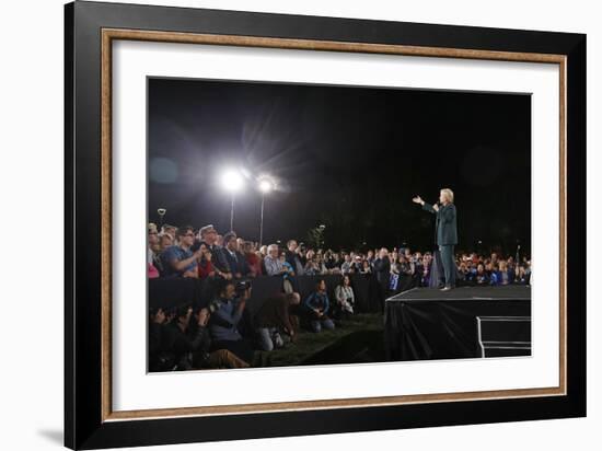 DEM 2016 Clinton-John Locher-Framed Photographic Print