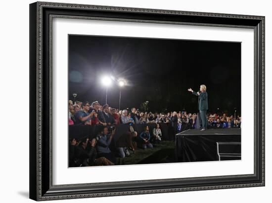 DEM 2016 Clinton-John Locher-Framed Photographic Print