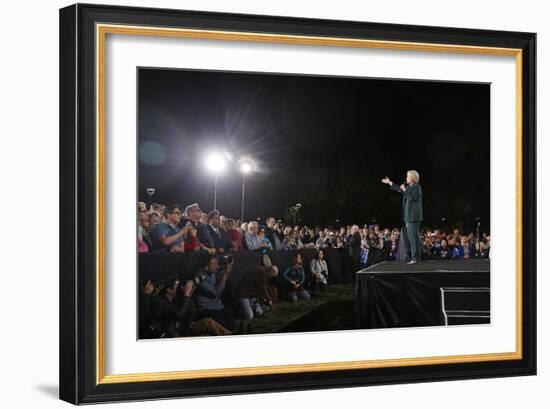 DEM 2016 Clinton-John Locher-Framed Photographic Print