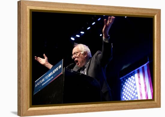 DEM 2016 Sanders-Jacquelyn Martin-Framed Premier Image Canvas