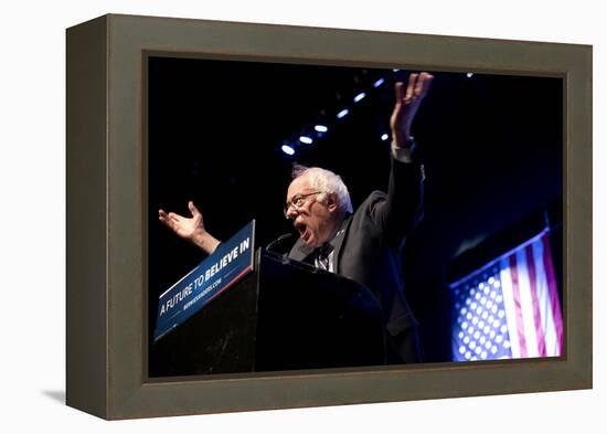 DEM 2016 Sanders-Jacquelyn Martin-Framed Premier Image Canvas