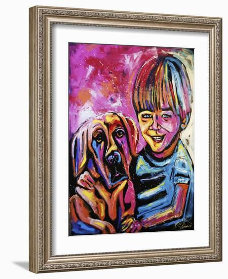 Demaio Fam Painting 001-Rock Demarco-Framed Giclee Print