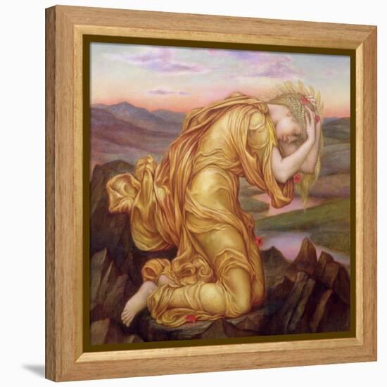 Demeter Mourning for Persephone, 1906-Evelyn De Morgan-Framed Premier Image Canvas