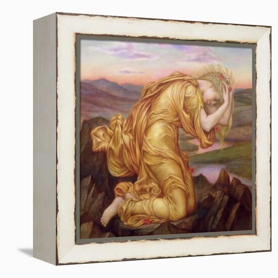 Demeter Mourning for Persephone, 1906-Evelyn De Morgan-Framed Premier Image Canvas