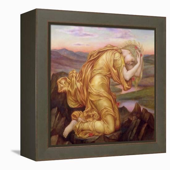 Demeter Mourning for Persephone, 1906-Evelyn De Morgan-Framed Premier Image Canvas