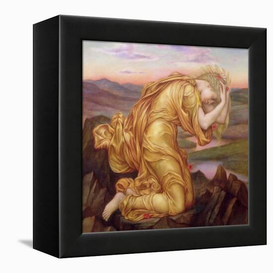 Demeter Mourning for Persephone, 1906-Evelyn De Morgan-Framed Premier Image Canvas