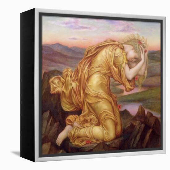 Demeter Mourning for Persephone, 1906-Evelyn De Morgan-Framed Premier Image Canvas