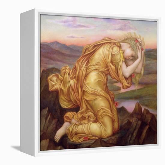 Demeter Mourning for Persephone, 1906-Evelyn De Morgan-Framed Premier Image Canvas