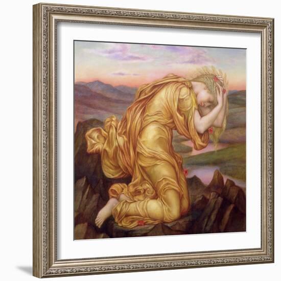 Demeter Mourning for Persephone, 1906-Evelyn De Morgan-Framed Giclee Print