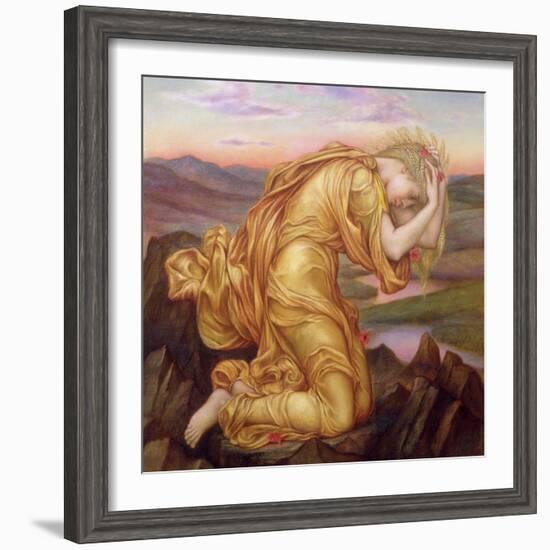 Demeter Mourning for Persephone, 1906-Evelyn De Morgan-Framed Giclee Print