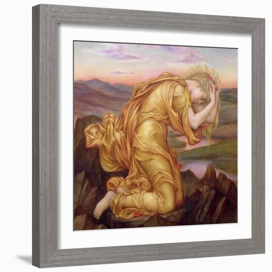 Demeter Mourning for Persephone, 1906-Evelyn De Morgan-Framed Giclee Print