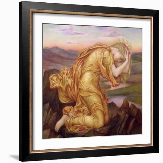 Demeter Mourning for Persephone, 1906-Evelyn De Morgan-Framed Giclee Print