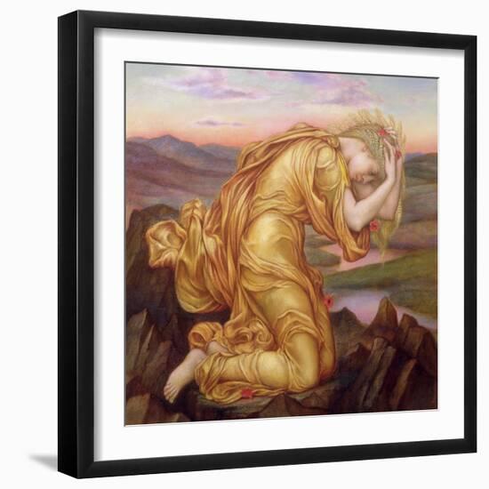 Demeter Mourning for Persephone, 1906-Evelyn De Morgan-Framed Giclee Print