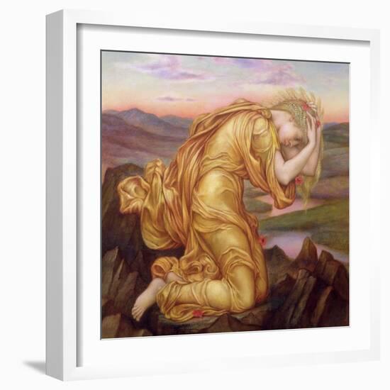 Demeter Mourning for Persephone, 1906-Evelyn De Morgan-Framed Giclee Print