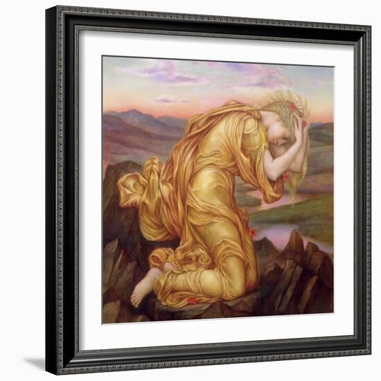 Demeter Mourning for Persephone, 1906-Evelyn De Morgan-Framed Giclee Print