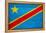 Democratic Republic of The Congo Flag Design with Wood Patterning - Flags of the World Series-Philippe Hugonnard-Framed Stretched Canvas