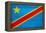 Democratic Republic of The Congo Flag Design with Wood Patterning - Flags of the World Series-Philippe Hugonnard-Framed Stretched Canvas