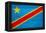 Democratic Republic of The Congo Flag Design with Wood Patterning - Flags of the World Series-Philippe Hugonnard-Framed Stretched Canvas