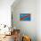 Democratic Republic of The Congo Flag Design with Wood Patterning - Flags of the World Series-Philippe Hugonnard-Framed Stretched Canvas displayed on a wall