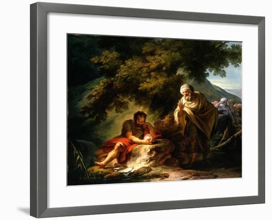 Democritus Among the Abderitans, c.1790-Francois Andre Vincent-Framed Giclee Print