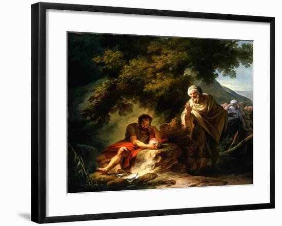 Democritus Among the Abderitans, c.1790-Francois Andre Vincent-Framed Giclee Print