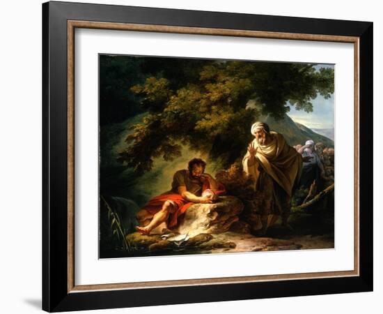 Democritus Among the Abderitans, c.1790-Francois Andre Vincent-Framed Giclee Print