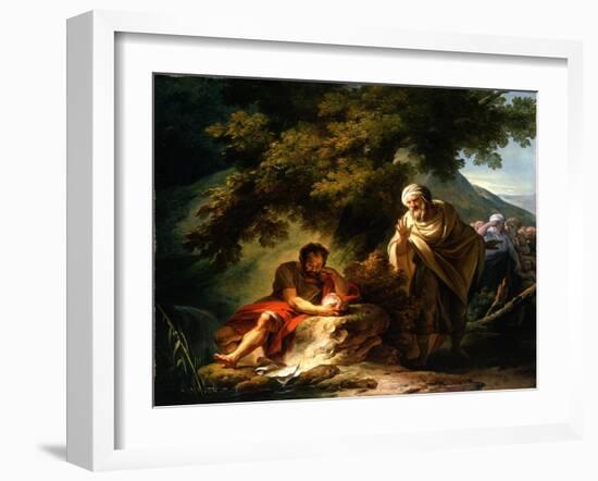 Democritus Among the Abderitans, c.1790-Francois Andre Vincent-Framed Giclee Print