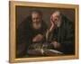 Democritus and Heraclitus by Hendrick Jansz Terbrugghen-Hendrick Jansz Terbrugghen-Framed Premier Image Canvas