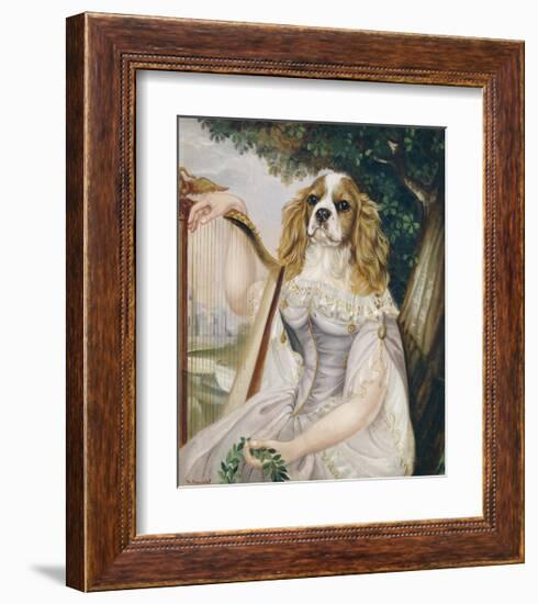 Demoiselle a la Lyre-Thierry Poncelet-Framed Premium Giclee Print