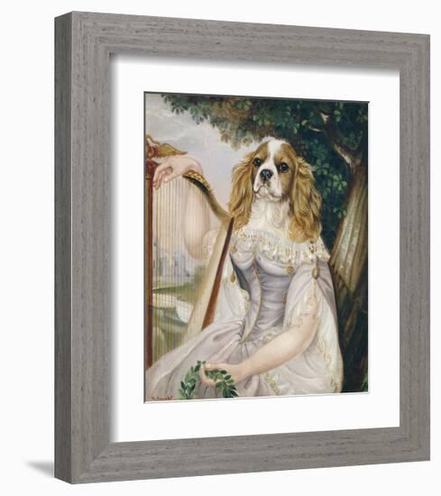 Demoiselle a la Lyre-Thierry Poncelet-Framed Premium Giclee Print