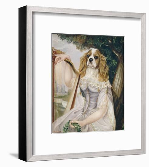 Demoiselle a la Lyre-Thierry Poncelet-Framed Premium Giclee Print