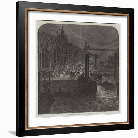 Demolition of Blackfriars Bridge-null-Framed Giclee Print